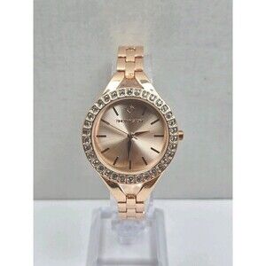 Timothy Stone Joliet Womens Rose Gold Swarovski Crystal Quartz Watch New Battery